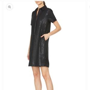 NWT!  ETCETERA, Black Sequin Dress